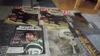 5 JOE NAMATH NEW YORK JETS NFL MAGAZINES BUNDLE DEAL