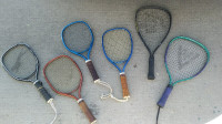 varies sports racquet / racket , ball