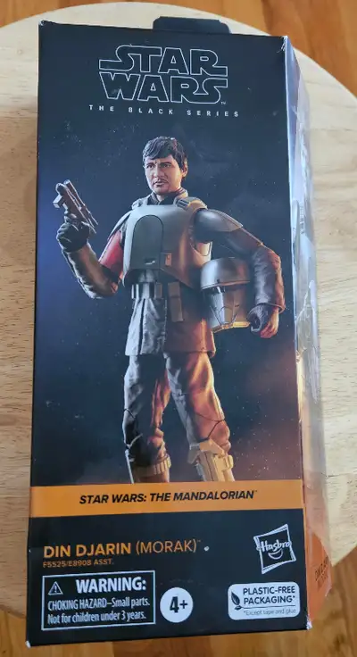 Star Wars: The Mandalorian, Din Djarin (Morak) action figure by Hasbro Toys. 6 inch Figure. BRAND NE...