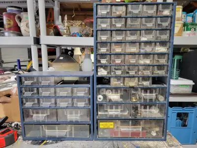 Metal parts cabinet, View more