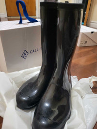 Long Black Rain Boots for women [URGENT Sale]