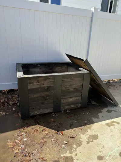 FREE solid wood storage box , View more