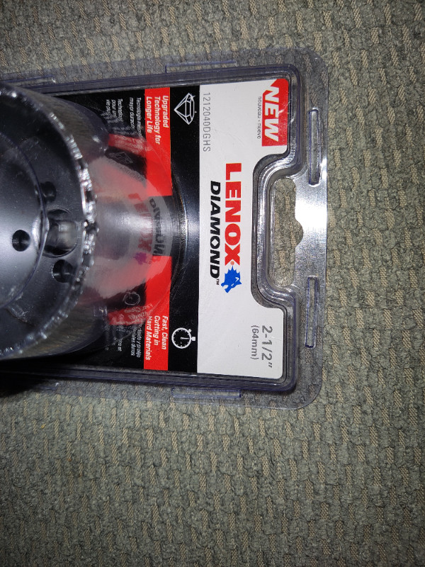 Lenox 2-1/2" (64mm) Diamond Hole Saw Price Reduced  in Power Tools in Mississauga / Peel Region - Image 2