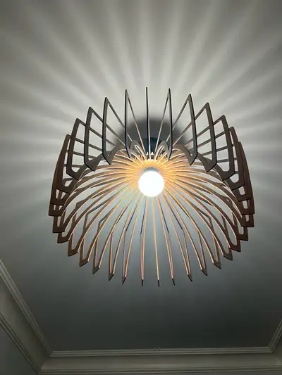 Walnut Ceiling Light / Chandelier, View more