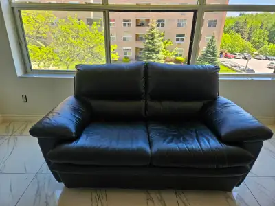 Faux Leather Loveseat, View more