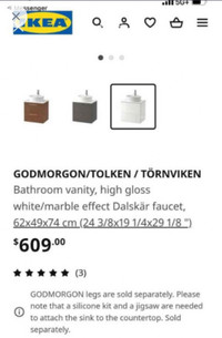  IKEA bathroom vanity  - New