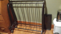 BEAUTIFUL MODERN CAST IRON SLEIGE BED SINGLE WITH RAILS