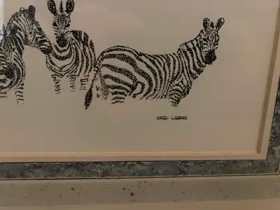 ZEBRA HAND PRINT FROM KENYA, View more
