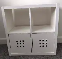 Ikea Kallax Shelf with 2 Lekman Boxes