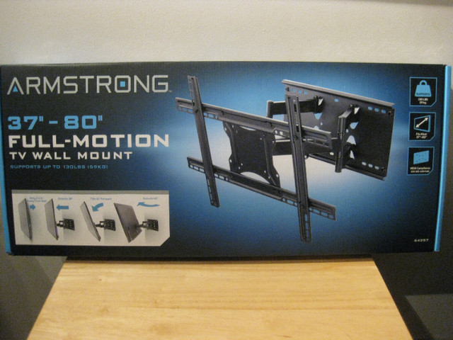 TV Wall Mount  37"-80"  Full-Motion in Stereo Systems & Home Theatre in Oakville / Halton Region