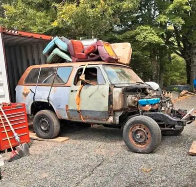 1980 Dodge Ram Charger Solid frame with truck parts for what is needed to rebuild. Comes with extra...