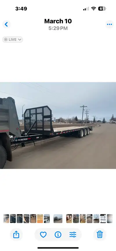 2022 Trailtech TD320, barely used ,less than 500 km. 3-22500 LB axles , air brakes , 22.5 rubber abs...