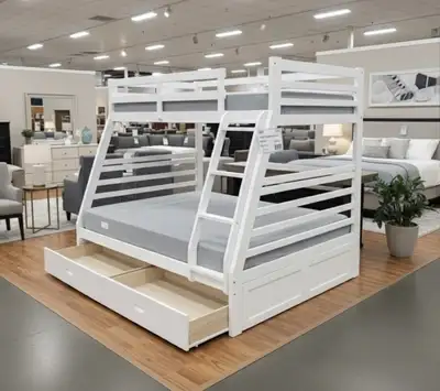 Twin over Full Drawers Bunkbed - Brand New , View more