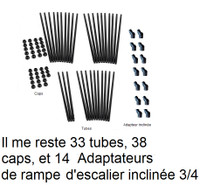 Rampe Rapide (Quick Rail) Tubes, Caps et Adaptateurs