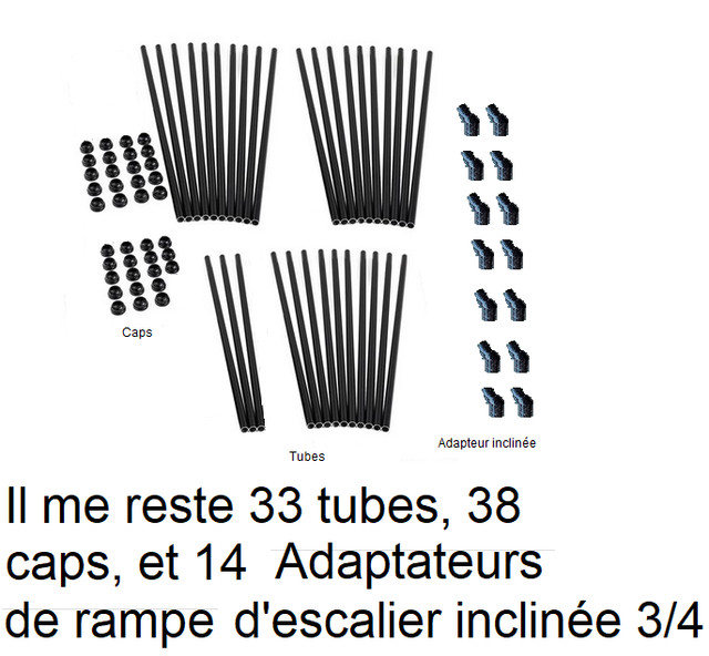 Rampe Rapide (Quick Rail) Tubes, Caps et Adaptateurs dans Autre  à Laval/Rive Nord