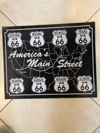 Route 66 wall sign