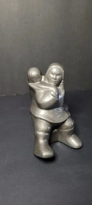 Inuit Mother and Child Statue, View more