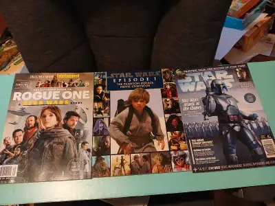 3 different star wars magazines $5 for all, View more