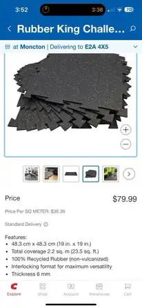 Rubber King Challenger Series Interlocking Floor Tiles, View more