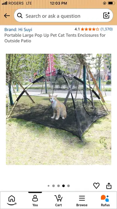 Portable cat enclosure , View more