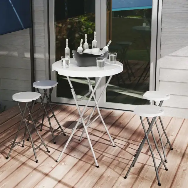 29"H Folding Outdoor Bar Stool in Chairs & Recliners in Markham / York Region - Image 8