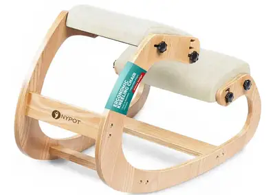 Ergonomic Kneeling Chair - Beige and Black Available, View more