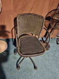Wicker Chair Black 