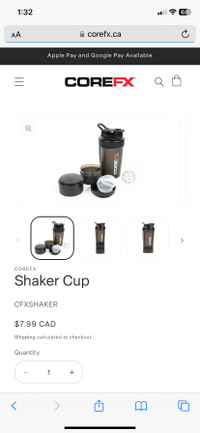 CoreFX Shaker Cup - Brand New