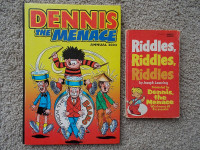 Collectible-Dennis the Menace Annual 2004 plus 1967 Riddle book