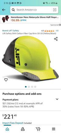 Lift DAX Carbon Fiber cap, Hard hat 