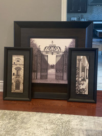 Decorative wall art. 4 framed art pictures in total. 
