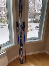Ski Salomon et bâton