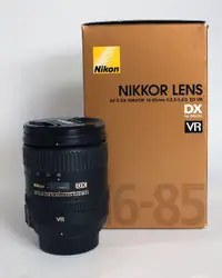 Nikon AF-S Nikkor 16-85mm 1:3.5-5.6 G ED VR DX Zoom Lens $225