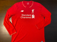 2015-2016 Liverpool Long Sleeve Home Jersey - XL