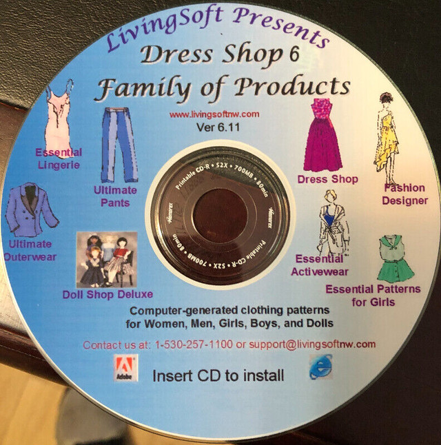 LivingSoft Dress Shop v6.11 Family of Products in Hobbies & Crafts in Comox / Courtenay / Cumberland