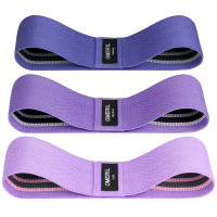 Set 3 Resistance Bands Fabric Hips & Glutes Non-Slip Yoga Pilate