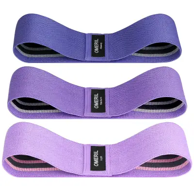 Set 3 Resistance Bands Fabric Hips & Glutes Non-Slip Yoga Pilate, View more