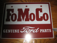 FORD 'FOMOCO' Metal SIGN 14x18 1/2 inches