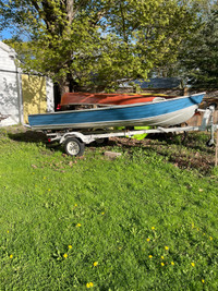 Aluminum boat and trailer for sale 