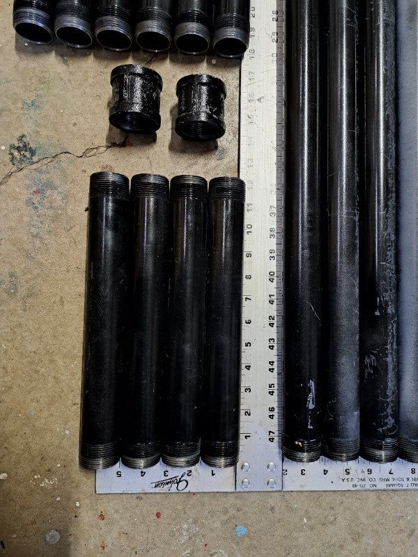 Industrial Black Pipe with Couplers/Elbows/Coupler Assorted in Other in Red Deer - Image 2