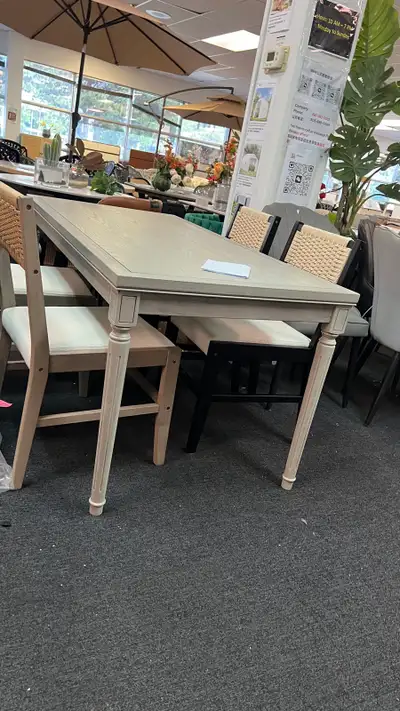 Luxury Dining Table, 60" Rectangular, Venee, View more
