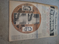 Windsor Star July 21, 1969. The Moon Is Man's. Apollo 11.