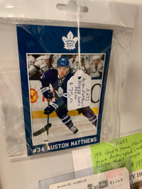 Lot Detail - Auston Matthews - Signed Rookie Jersey Framed Leafs Replica  Blue Reebok