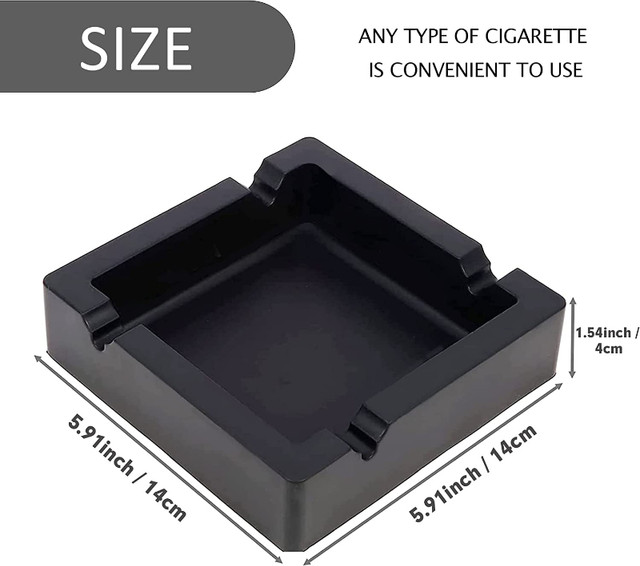 Cigars Large Black Cigar Ashtray and Big Cigarette Ashtrays in Other in City of Toronto - Image 2