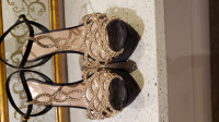 100% Authentic Sergio Rossi Swarovski Crystal Sandals Size 37