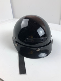 Voltbike Black Motorcycle Half Helmet L/59-60