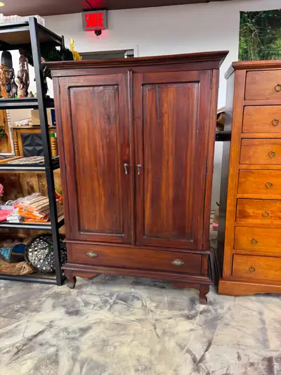 ✅Liquidation : Armoire acacia massif, Placard, Penderie, commode, View more