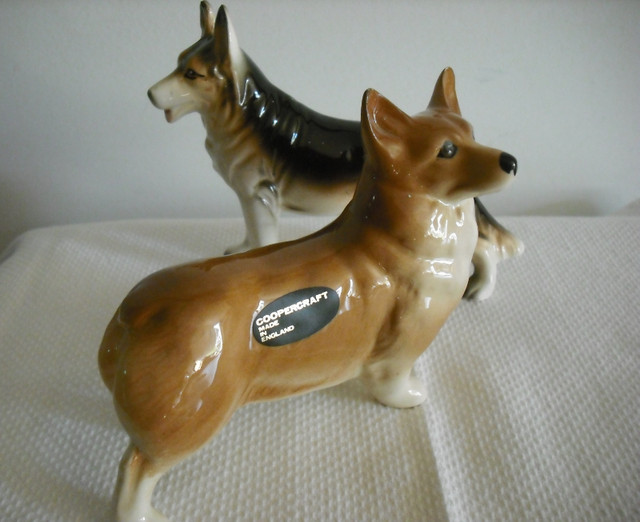 Coopercraft Corgi / German Shepherd Dog Figurine in Arts & Collectibles in Windsor Region