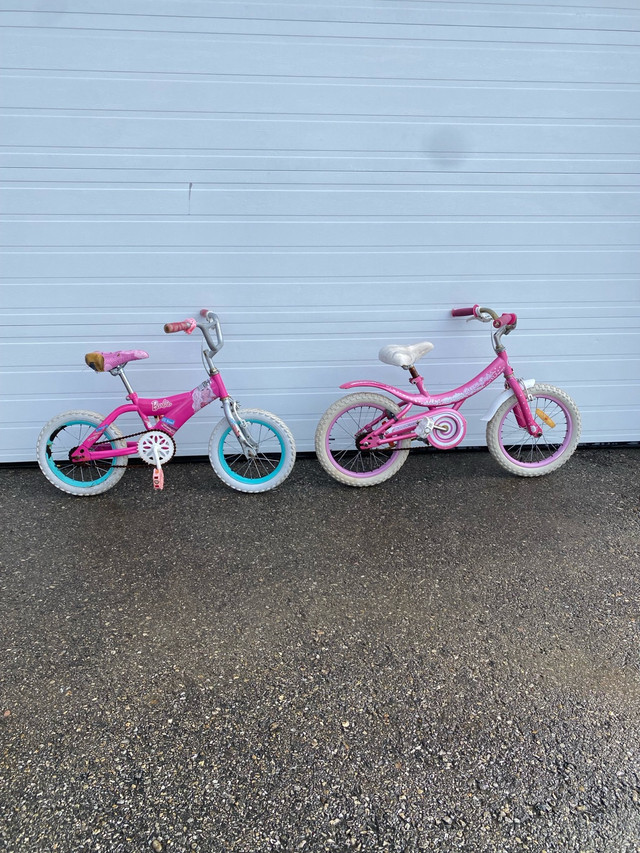 Girls 14 and 16” bikes for sale. in Kids in Calgary
