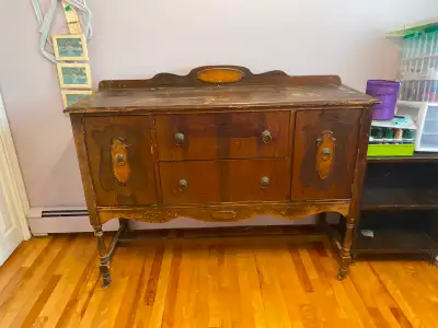 Antique Sideboard Buffet, View more